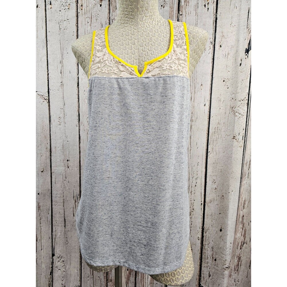 NEW One Clothing XL Lacy Top Sleeveless Tank Blouse Cami Shirt Babydoll Feminine